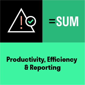Productivity, Efficiency and Reporting
